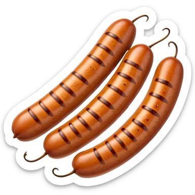 a single sausage sticker