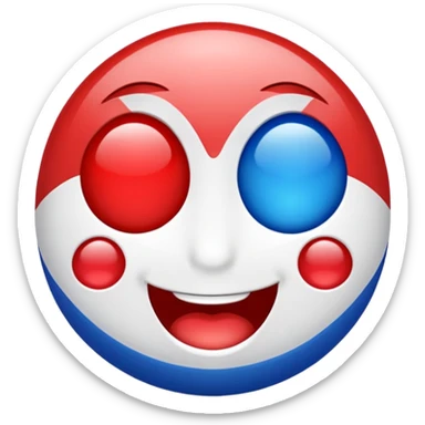 French flag winking emoji sticker