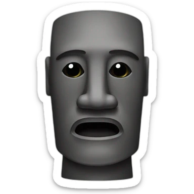a moai sticker