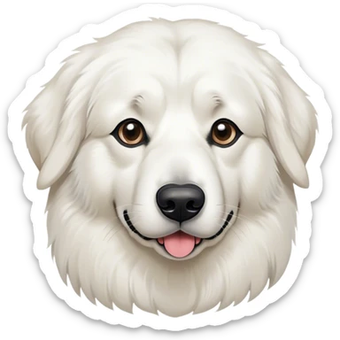 Skinny Great Pyrenees sticker