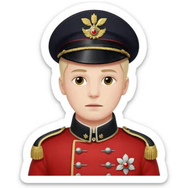 British soldier 19 century opium war sticker