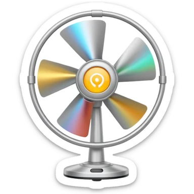 Spinning Fan Air sticker