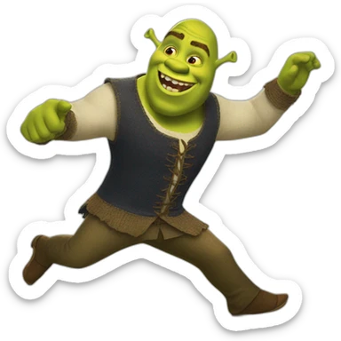 Shrek dancing macarena sticker