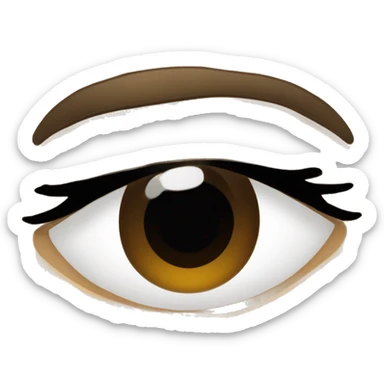 meio morena, uma menina dos olhos pretos redondos e um pouco grandes e com pouquinha olheira, cabelos médios liso e preto, lábios um pouco finos, blusa bege até o pescoço, sorriso quadrado sticker