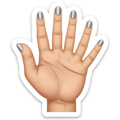 starke metal hand daumen zeigefinger und kleiner finger gestreckt, mittelfinger und ringfinger geballt sticker