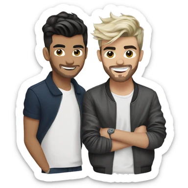 louis tomlinson and zayn malik  sticker