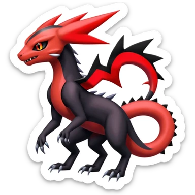 Colorful Cool Badass  Meloetta-Litten-Salandit-Guilmon-Darkrai-Pokémon-Fakémon-fusion-hybrid-creature sticker