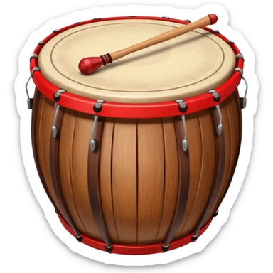 Create a instrument of tabla emoji sticker