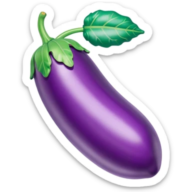 jeff koons inflatable eggplant pinata sticker