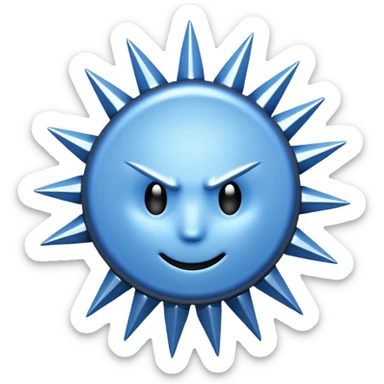 the discord verifed  tickmark which doesnt have a face which is a circle and has a spikey border sticker