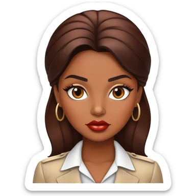 Girl boss neni glossy lips  sticker