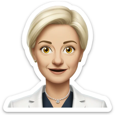 hyper realistic Kaya Kallas European Union sticker