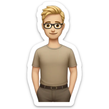 Homme amoureux sticker