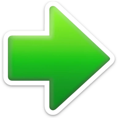 seta  direita verde sticker