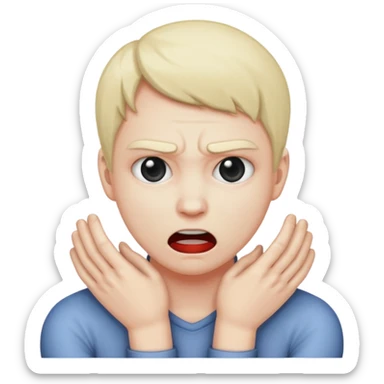 😳 strangling itself  sticker