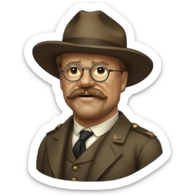 Theodore Roosevelt sticker