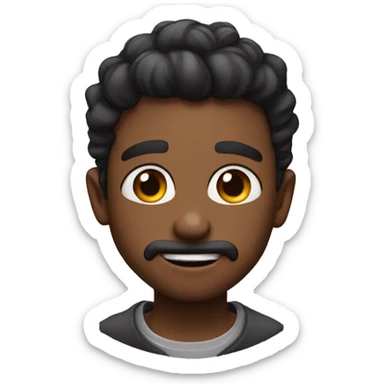 heart eyes and drool sticker