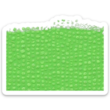 generame un emoji sencillo de energias renovables color verde sticker