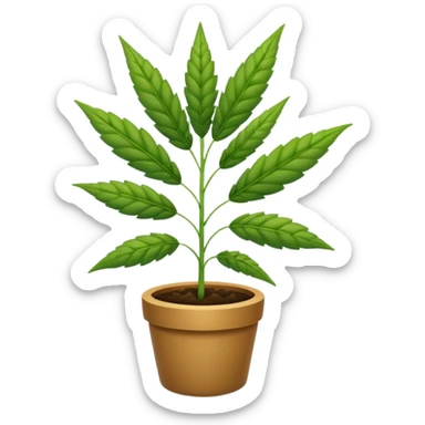 weed plant sticker