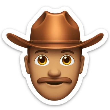 copper cowboy sticker