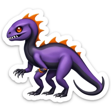 Shiny Duskull-Salandit-Fakémon-hybrid-creature (full body)  sticker