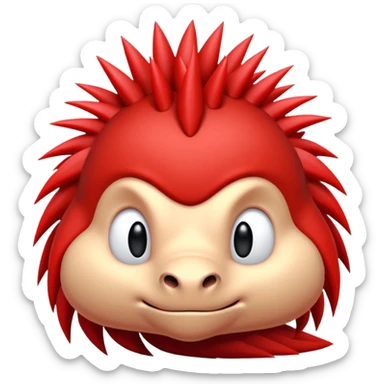 Sonic the hedgehogs friend knuckles sticker