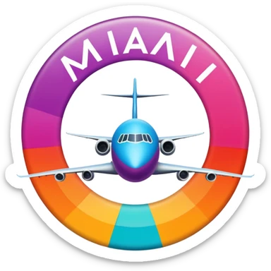 miami international airport logo sticker
