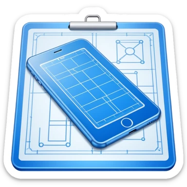 make a an icon for a plan structure  sticker