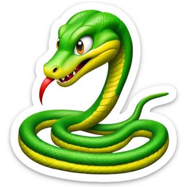  i want a animated emoji with the text "'Lil Viper Mad"  sticker