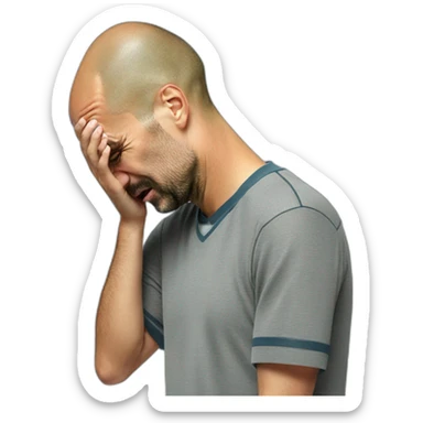 pep guardiola crying sticker