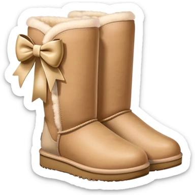 uggs with bow sticker