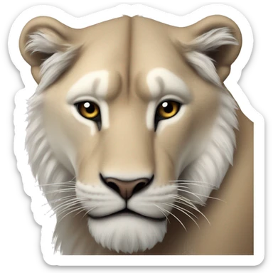 Detroit lions logo with "Esplendido" written on it  sticker