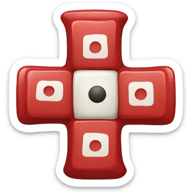 Ludo icon red sticker