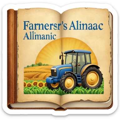 Farmers' Almanac sticker