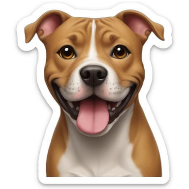 Staffy smile sticker