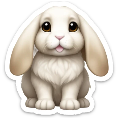Holland lop bunny sticker