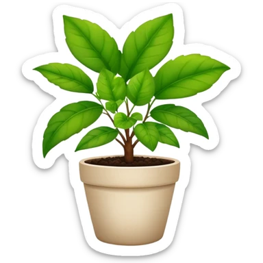 potted plant sticker