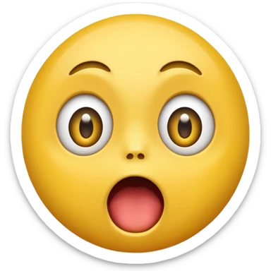 Can you make a normal emoji that looks like it just realized the Ruth and all the answers  sticker