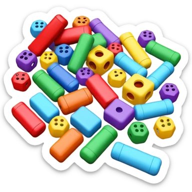 Scattered Toys on the floor  sticker