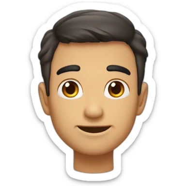 chico morocho con anteojos sticker