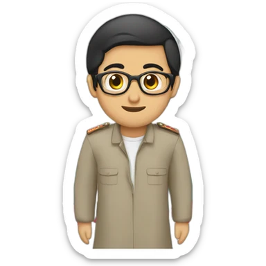 MuhammedAmin Rasulzade with Azerbaijani flag sticker