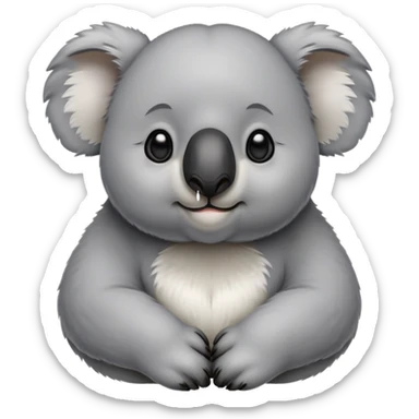 cinematic-noble-koala-portrait-emoji,-poised-and-regal,-with-a-stocky,-cuddly-build-and-a-plush,-well-groomed-grey-fur,-large-round-ears-and-a-distinctive-big-black-nose,-deep-set-soulful-dark-eyes,-simplified-yet-sharp-and-sophisticate sticker