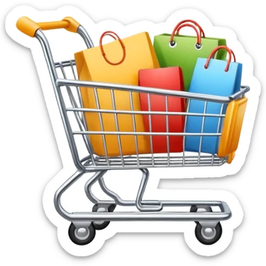 logo for online shopping sticker