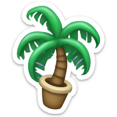 I want a purple kraken with a palm tree sticker