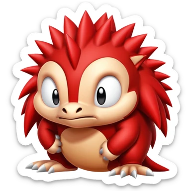 Knuckles the echidna  sticker
