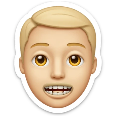 Zipper-Mouth Face emoji sticker