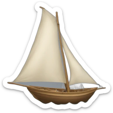 Brun ténébreux qui fais de la voile  sticker