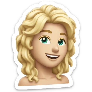 Uma bolha de sabão com um bolo dentro sticker