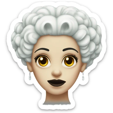 Bride of Frankenstein face  sticker