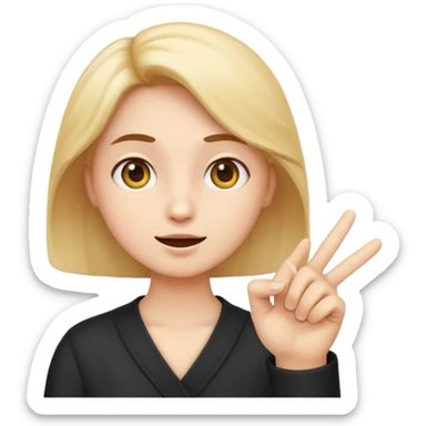 inquisitive emoji with pointer finger in air testing the wind sticker